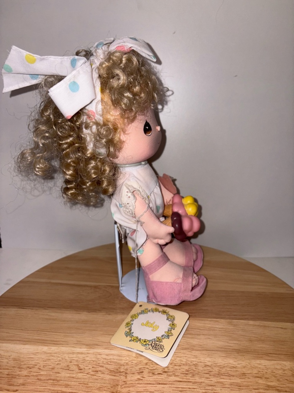 Precious Moments July Plush Doll 1987 16019 Collectible - Picture 4 of 16